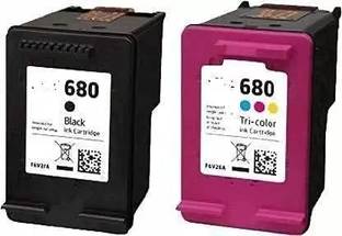 GPN PRINT 680 Combo Cartridge for USE in For Compatible HP Deskjet Ink ,2138 Printer-Black Black + Tri Color Combo Pack Ink Cartridge
