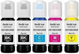 GPN PRINT 001/003 Ink Black + Tri Color Combo Pack Ink Bottle