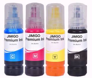 JIMIGO Ink Refill for EP 001 , 003 , L3200 , L3210 , L3211 , L3215,L3216,L3250,L3252 Black + Tri Color Combo Pack Ink Bottle