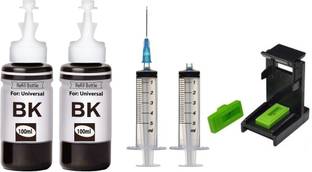 verena 803 Refill Ink Kit Cartridge with Suction Tool for Printer 100 ML Black - Twin Pack Ink Bottle