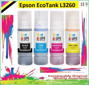 GPS Colour Your Dreams Epson EcoTank L3260 Series Mult Function Monochrome Inkjet Tank Printer Ink Black + Tri Color Combo Pack Ink Bottle
