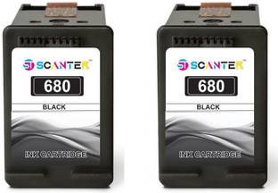 ST-SCANTER 680 Black Cartridge for USE in Deskjet Ink , 2138,2675,2676,2677,2678,3635 Black Ink Cartridge