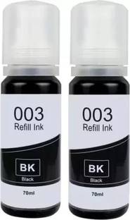 Skrill 001 , 003 , L3200 , L3210 , L3211 , L3215,L3216,L3250,L3252 Black - Twin Pack Ink Bottle