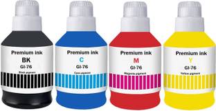 canoff GI-76 Premium ink Compatible Color Bulk Water Based Canon GX6070 GX7070 Printer Black + Tri Color Combo Pack Ink Bottle