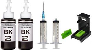 verena Refill ink Compatible For PG 47/Cl 57 Cartridge (SuctionTool+Syringe) 100mlx2 Black Ink Cartridge