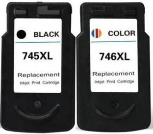 trendvision PG745XL & CL 746XL COMBO INK CARTRIDGE Black + Tri Color Combo Pack Ink Cartridge
