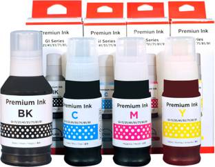 Karbo GI-71 Refill Ink for G3770,G4770,G2770,G3730,G3020,G3021,G3060 Printers Black + Tri Color Combo Pack Ink Bottle