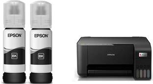 EPS ORIGINAL Epson L3252 All In One Ink Tank Wifi Color Printer SET OF 2 Black Ink Bottle