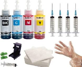 Salty Tool Kit Refill Ink Set Black + Tri Color Combo Pack Ink Cartridge