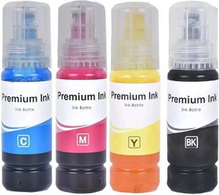 RAMKE Refill ink for 001 , 003 , L3200 , L3210 , L3211 , L3215,L3216,L3250,L3252 Black + Tri Color Combo Pack Ink Bottle