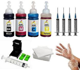 Ang Compatible Hp Office Jet Pro 8020 8022 8026 8028 and 8010 8012 Printer Black + Tri Color Combo Pack Ink Cartridge