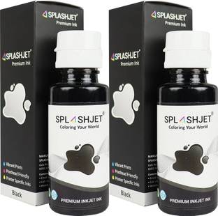 Splashjet GT51/GT53 Refill Ink for HP 310, 315, 319, 410, 415, 5810 - (90gm x 2) Pigment Black Ink Bottle