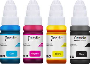 Needle 4x70 gms GI 790 for G1010 G2000 G2002 G2010 G2012 G3000 G3010 G4000 Printers Black + Tri Color Combo Pack Ink Bottle