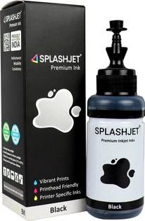Splashjet T664 Refill Ink For EP L130, L380, L210, L220 Printer - (70g x 1 BK) - 501752 Black Ink Bottle