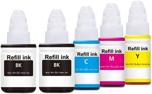 R C Print Ink for Canon GI790 G1000,G1010,G1100,G2000,G2002,G2010,G2012,G2100,G3000 Black + Tri Color Combo Pack Ink Bottle