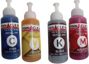 Pinnacle Ink Smart Tank 585 All-in-One Printer Refill Ink 4 Colour Compatible ink Black + Tri Color Combo Pack Ink Bottle