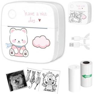 DIVYE Mini Thermal Pocket Printer for Prints Picture Photo Printer Black Ink Toner