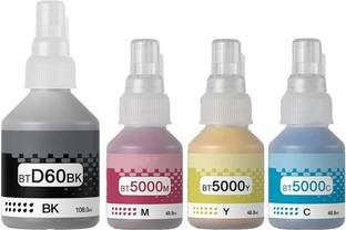 Good One INK Compatible For DCP T220,T310,T300,T510,T500,T910,T710,T400W,T450W, Black + Tri Color Combo Pack Ink Bottle