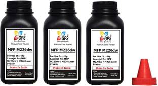 Black HP LaserJet Pro MFP M226dw / M226 Printer Toner Powder Pack Of 3 Bottle Each. 80gms. Black Ink Toner Powder