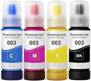 Ang Compatible For L3110,L3150,L5190,L1110,L4150,L6170L4160,L6190L6160 Black + Tri Color Combo Pack Ink Bottle