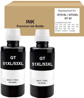 ASV GT51 /GT53 XL smart tank printer 581,210,525,520,521,585,580,670,530,675,720,750 Black Ink Bottle