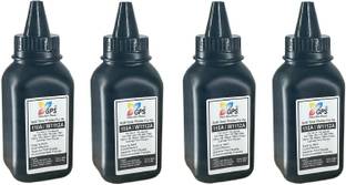 GPS Colour Your Dreams Hp 110A / W1112A Toner Cartridge Refill Pack Of 4 Bottle With Nozlle 80Gms. Black Ink Toner Powder