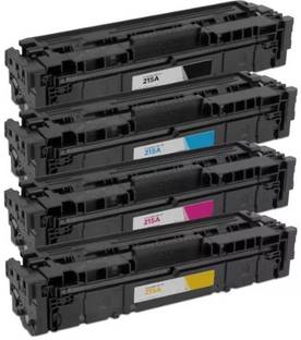 RT 215A Pack of 4pcs TONER Cartridge Compatible WITH HP LaserJet M155A/M183/M182N Black + Tri Color Combo Pack Ink Toner
