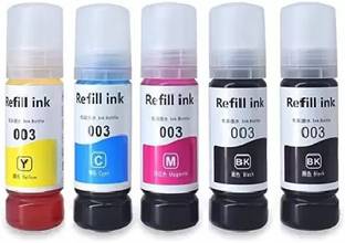 canoff Ink Refill for Epson 001,003,L3110,L3150,L3250,L3256,L4260,L4160,L3115,L3100 Black + Tri Color Combo Pack Ink Bottle