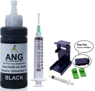 Ang Black Refill Kit with Suction Tool Ink Refill Black Ink Bottle