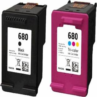 DarkTone 680 Ink Cartridge Combo For 680 Black & Tri Color Black + Tri Color Combo Pack Ink Cartridge