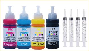 inkpoint HP DeskJet 2723 WiFi Printer Compatible HP 805/803/680 Cartridges Refill Ink Black + Tri Color Combo Pack Ink Bottle