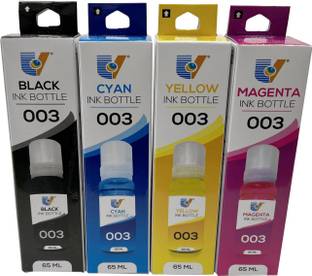 uv infotech Ep 003 Refill Ink Compatible For L3100 L3101 L3112 L3116 L3151 L3156 Series Black + Tri Color Combo Pack Ink Bottle