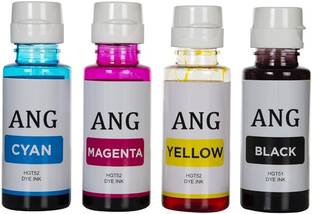 Ang GT 51 & GT52 Ink Refill Ink For HPS Deskjet 5810,5811,5820,5821 INKTANK Black + Tri Color Combo Pack Ink Cartridge