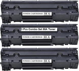 True Image 88A HP LaserJet Printer (3 Pcs Combo Set)P1007, P1008 Black Ink Toner
