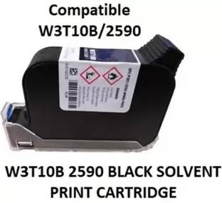 Inkspot Compatible W3T10B Inkjet Printer Cartridge (Black 2590 Solvent Print Cartridge Black Ink Cartridge