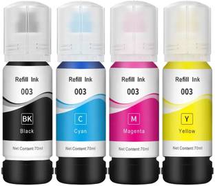 RT 003 refill ink for L1110,L1210,L1256,L3110,L3116,L3150,L3156,3210,3256,5290,5590 Black + Tri Color Combo Pack Ink Bottle