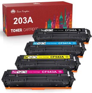 SPS 203A Series / CF540A CF541A CF542A CF543A SET OF 4 Toner Cartridge Black + Tri Color Combo Pack Ink Toner