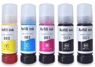 canoff 003 Ink Use for Ep. L3110 L3150 L3115 L3116 L3101 L1110 L3151 L3152 L3156 Black + Tri Color Combo Pack Ink Bottle
