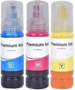 Cromprint Refill Ink for epson 001 , 003 , L3200 , L3210 , L3211 , L3215,L3216,L3250,L3252 Tri-Color Ink Bottle