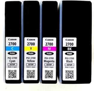 Dubaria 2700 XL Compatible For Canon PGI 2700 XL Ink Cartridge Combo For IB4070 / MB5070 / MB5370 Printer All Four Cartridge Black + Tri Color Combo Pack Ink Cartridge