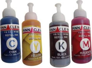 Pinnacle Ink Smart Tank 589 All-in-One Printer Refill Ink 4 Colour Compatible ink Black + Tri Color Combo Pack Ink Bottle