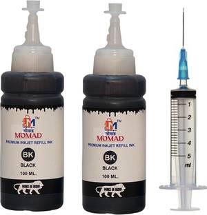 Momad Refill Ink Kit Suitable for HP 678 cartridge (100ml+1Syringe) Black - Twin Pack Ink Cartridge