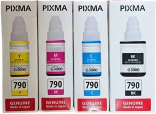 Patron Canon Pixma G3000 WIRELESS ALL IN ONE Ink Tank Printer ORIGINAL INK BOTTLE Black + Tri Color Combo Pack Ink Bottle
