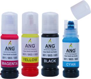 Ang REFILL INK L3250 Multi-function WiFi Color Printer 003 INK Black + Tri Color Combo Pack Ink Bottle