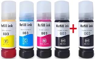 canoff Ink Refill for 001 , 003 , L3200 , L3210 , L3211 , L3215,L3216,L3250,L3252 Black + Tri Color Combo Pack Ink Bottle
