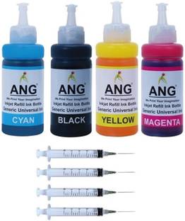 Ang Refill Ink for Use In MG3670, MG2970, iP7270, MG2577, MG3070 Black + Tri Color Combo Pack Ink Cartridge