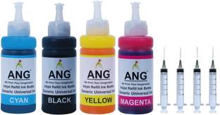 Ang Refill ink for PG 740, CL 741, PG 745, CL 746, PG 47, CL 57, PG 88, CL 98 Black + Tri Color Combo Pack Ink Cartridge