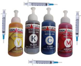 Pinnacle Ink Refill Ink HP DeskJet 2621 A Black + Tri Color Combo Pack Ink Bottle
