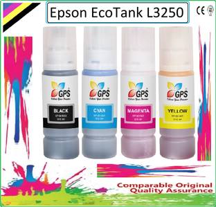 GPS Colour Your Dreams EcoTank L3250 Series Mult Function Monochrome Inkjet Printer Comptible Ink Black + Tri Color Combo Pack Ink Bottle