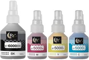 RT T6000BK-T5000 Multicolour Refil ink for Brother tank printers Black + Tri Color Combo Pack Ink Bottle